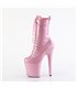 FLAMINGO-1040GP - enkellaarzen met plateauzool - lakroze met glitters | Pleaser