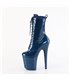 FLAMINGO-1040GP - Plateau Stiefelette - Blau Lack | Pleaser