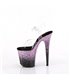 FLAMINGO-808SS - Platform high heel sandal - black/pink glitter | Pleaser