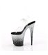 FLAMINGO-808SS - Platform high heel sandal - black/glitter with color gradient | Pleaser