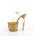 LOVESICK-708SG - Platform high heel sandal - gold with glitter | Pleaser