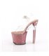 LOVESICK-708SG - Plateau sandaal met hoge hak - roze glitter | Pleaser