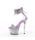 SKY-327RSI - Platform high heel sandal - purple/silver with glitter rhinestones | Pleaser
