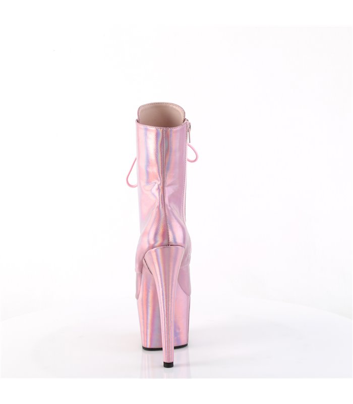 ADORE-1020HG - Platform Ankle Boots - Pink Shimmering | Pleaser