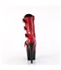 ADORE-1046TT - Platform ankle boots - black/red Shiny/shimmer | Pleaser