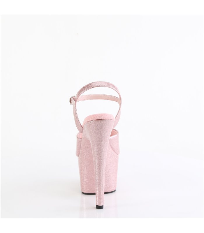 ADORE-709GP - Platform Sandaal met Hoge Hak - Roze Glitter | Pleaser