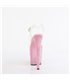 BEJEWELED-808RRS - Plateau sandaal met hoge hak - roze met strass | Pleaser