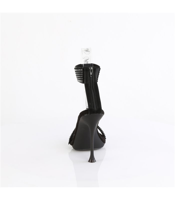 CUPID-440 - sandaal - zwart met strass | Fabulicious
