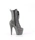 ADORE-1040GR - platform ankle boots - silver with glitter | Pleaser