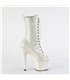 ADORE-1040-IG - platform ankle boots - white with glitter | Pleaser