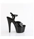 ADORE-709GP - Platform high heel sandal - black/glitter | Pleaser