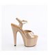 ADORE-709GP - Platform high heel sandal - gold with glitter | Pleaser