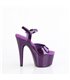 ADORE-709GP - Platform High Heel Sandals - Purple shiny with Glitter | Pleaser