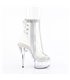 DELIGHT-1018C-2RS - Platform ankle boots - clear with rhinestones | Pleaser