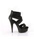 DELIGHT-620 - Platform High Heel Sandals - Black Matt | Pleaser