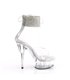 DELIGHT-624RS - Platform high heel sandal - clear with rhinestones | Pleaser
