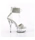 DELIGHT-627RS - platform sandal - clear with rhinestones | Pleaser