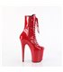 FLAMINGO-1040TT - platform ankle boot - black/red shiny | Pleaser