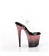 FLAMINGO-808SS - Plateau High Heel Sandalette - Schwarz/Rosa mit Farbverlauf | Pleaser