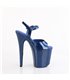 FLAMINGO-809GP - Platform high heel sandal - blue with glitter | Pleaser