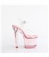 LOVESICK-708T - Platform High Heel Sandals - Pink/Clear | Pleaser