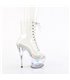 MOON-1021C-DIA - Platform ankle boot - Clear | Pleaser