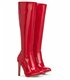 Michael Soul Donna - Klassische Stiletto Stiefel in rot lack