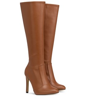 Michael Soul Ariana klassische Stiletto Stiefel braun matt