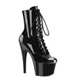 ADORE-1020ESC - Platform Ankle Boots - Black Shiny | Pleaser