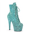 ADORE-1020GWR - Platform ankle boots - turquoise glitter | Pleaser