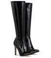 Michael Soul Donna klassische Stiletto Stiefel schwarz lack