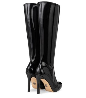 Michael Soul Donna klassische Stiletto Stiefel schwarz lack