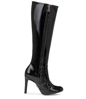 Michael Soul Donna klassische Stiletto Stiefel schwarz lack
