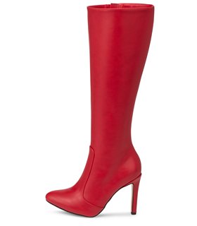 Michael Soul Donna klassische Stiletto Stiefel rot matt