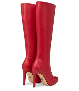 Michael Soul Donna klassische Stiletto Stiefel rot matt