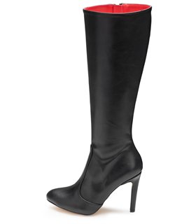 Michael Soul Donna - Klassische Stiletto Stiefel in schwarz matt