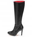 Michael Soul Donna - Klassische Stiletto Stiefel in schwarz matt