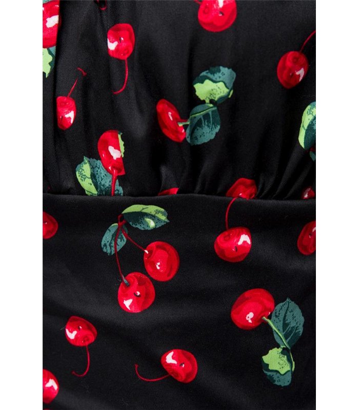 Cherry Print Off Shoulder Top | Atixo