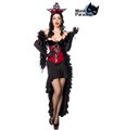 Kostümset wunderschöne Burlesque Queen mit dekorativer Schnürung Motto schwarz/rot SALE