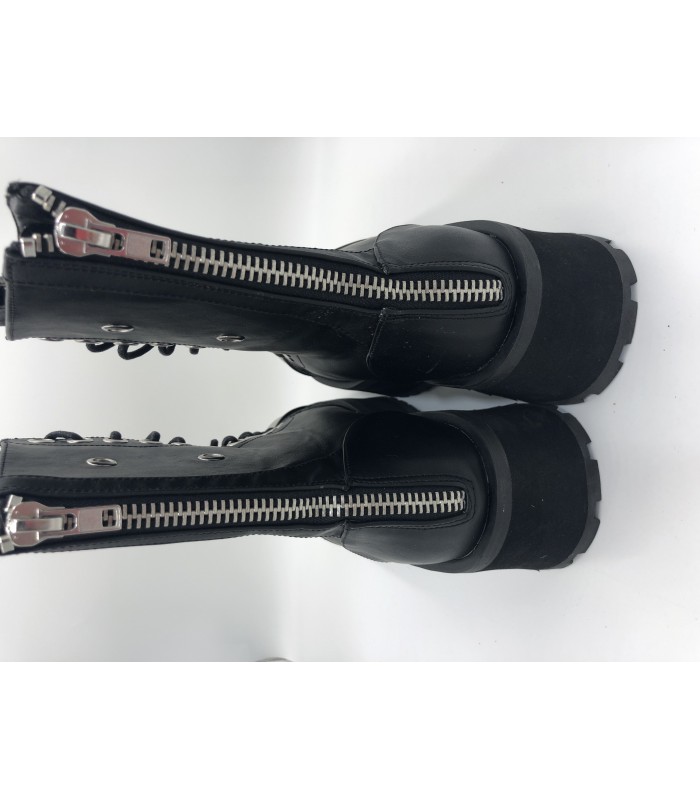 Platform Ankle Boots GRAVEDIGGER-10 - Black gebraucht