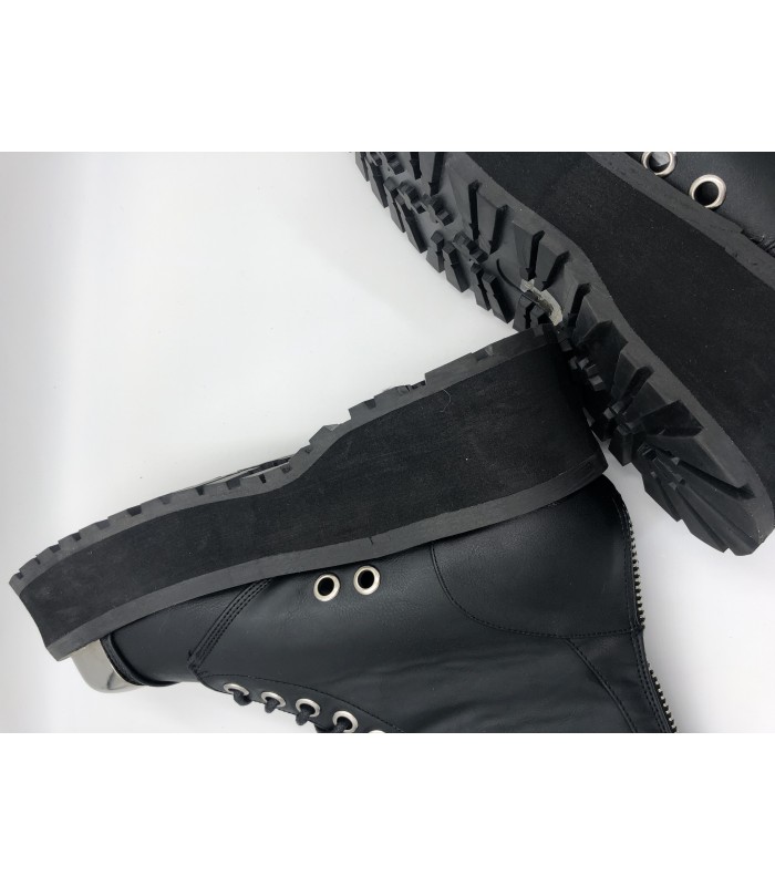 Platform Ankle Boots GRAVEDIGGER-10 - Black gebraucht