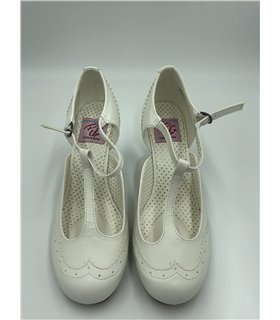 Pumps FLAPPER-26 Weiß gebraucht