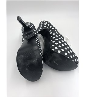 Maryjane Pumps TEEZE-25 - Schwarz/Weiß gebraucht