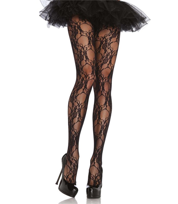 HOSIERY Floral Lace Pantyhose