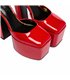 Giaro Plateau Sandalette Skyrise Rot Lack