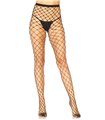 Faux pearl fence net tights