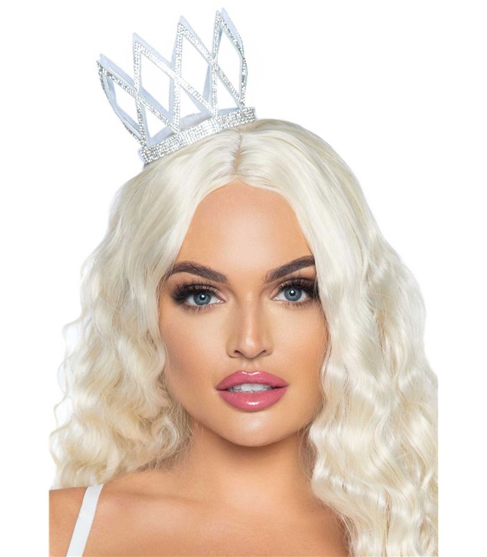 Faux rhinestone die cut crown