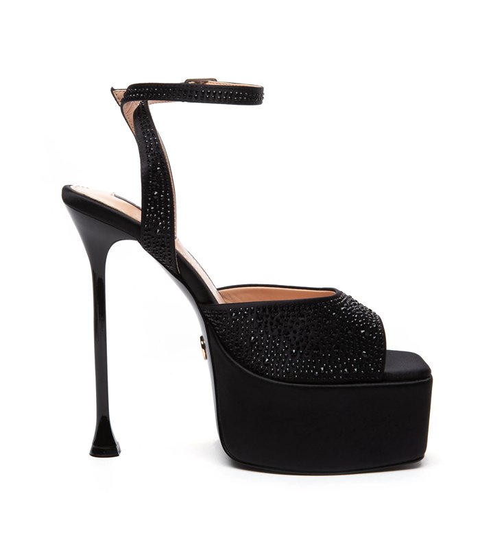 Giaro platform sandal Gala black