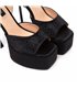 Giaro platform sandal Gala black