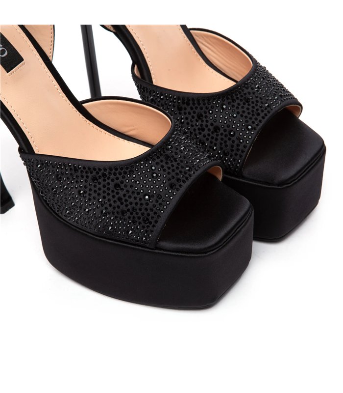 Giaro platform sandal Gala black